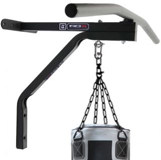 Auth RDX Chin Pull Up Bar with Punch Bag Bracket Wall Mounted Chinning