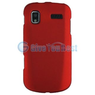 Red Rubber Hard Cover Case For Samsung Focus i917 AT&T