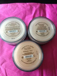 BARE ESCENTUALS BAREMINERALS MINERAL VEIL.LOOSE AND COMPACT. 5 TYPES