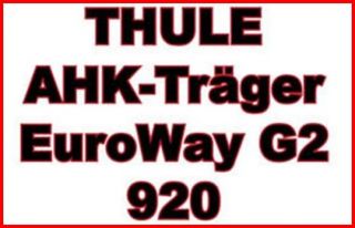 Thule EuroWay G2 920 AHK Träger Fahrradträger Heckträger für 2
