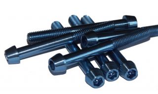 Titan Schraube, M6 x 55 DIN 912 konisch, Gr5, blau