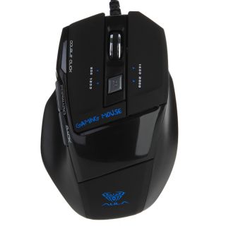 New 7 Buttons USB 800/1200/1600/2000 DPI Wired Gaming Optical Mouse