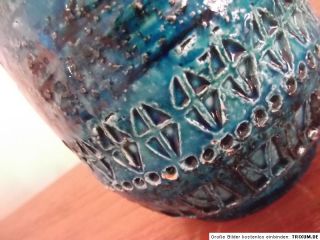 Vase Keramikvasle__Aldo Londi für Bitossi__Serie Rimini Blue