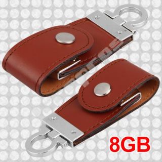 USB 2.0 Memory Speicher Stick 8GB Speicherstick Leder