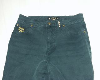 Gr. 27 MCM Jeans de Luxe Schwarze Jeans Hose Nr. C4103 •·