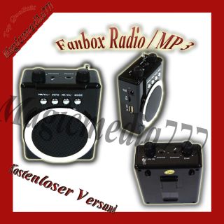 Fanbox box speaker Lautsprecher  Player Radio Karaoke Mikrofon