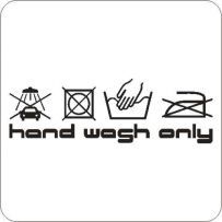 Handwash only BMW Golf Auto Aufkleber Tattoo