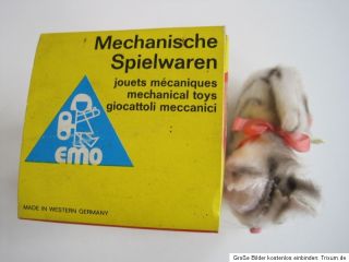Emo Katze mechanisches Spielzeug Spielzeugkatze ca 1975