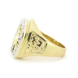 Isady – Elvis   Herren Ring   585er 14K Gold platiert Zirconium