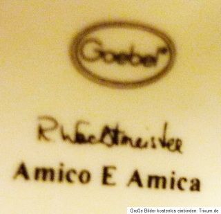 Goebel   Rosina Wachtmeister   Amico & Amica   7,5 cm   Neuwertig in