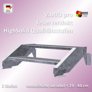 Aussentreppe Stahltreppe VARIO pro 600_GH 29 44 (66) cm