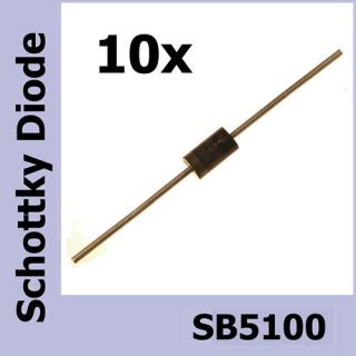 10 Schottky Barrier Gleichrichter Diode SB5100 5A 100V