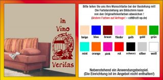 Wandtattoo In Vino Veritas Wein Weinfass Weinkeller 942