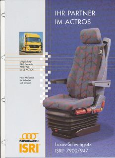 Isri 7900 947 Prospekt Sitz für Mercedes Actros, 4 Seiten, brochure