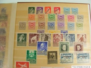 Alte Briefmarken Sammlung Album   Österreich / Polen / Belgien