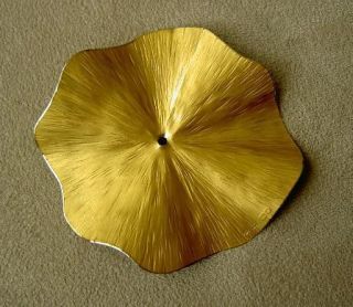  Anhaenger Bluetenscheibe Iris 1000 Gold 950 Platin 50mm Bluete