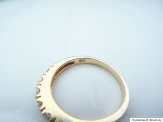 wunderschöner vergoldeter Silber Ring 925 Silber mit funkelnden