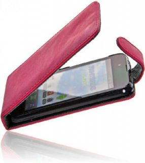 Premium Handy Tasche PINK für LG P970 Optimus Black Flip Case Schutz