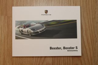 Porsche Boxster & Boxster S Typ 981 Betriebsanleitung