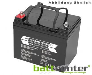 12V 33Ah RPower® AGM Batterie  AGM   Longlife Power  AGM Batterie