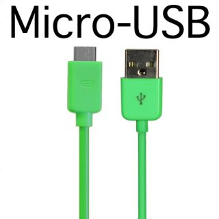 USB Datenkabel Ladekabel Micro USB 2.0 Grün Ersatz Kabel LG Optimus