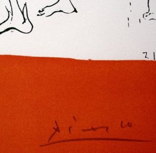 Pablo Picasso  FARBLITHOGRAFIE handsigniert + nummeriert 189/350 aus