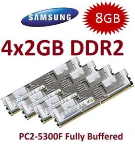 4x 2GB 8GB RAM für Dell PowerEdge 2900 667Mhz FBDIMM DDR2 Speicher