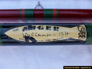 Alte englische Matchrute 3,96m The Anger   Auger handmade Sammler rar