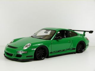PORSCHE 911 (997) GT3 RS, grün 1:18 Tuning Umbau NEU & OVP