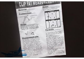 lIl Fettmesszange Fat Caliper Fett messen Körperfett