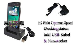 Dockingstation für LG P990 Optimus Speed + Netzstecker