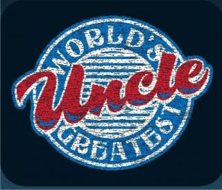 WORLDS GREATEST UNCLE Family Humor Retro Vintage Fathers Day Funny T