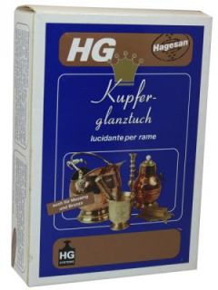 HG   Kupfer Glanztuch Reiniger Polier / Politur Tuch