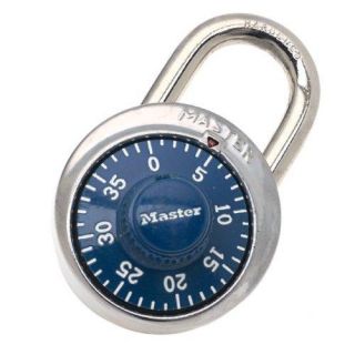 Master Lock 1506D 3 Digit Dialing Lock, Blue Dial