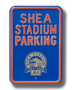  New York Mets Shea Stadium 2008 Parking Sign