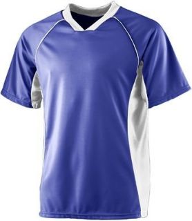 Wicking Soccer Jersey   PURPLE WHITE   SMALL Clothing