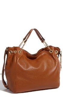 Michael Kors Large Gathered Leather Shoulder Tote Luggage Shoes