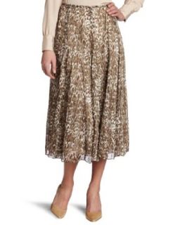 Jones New York Womens Flowy Skirt, Beechwood, 6 Clothing
