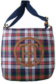 Tommy Hilfiger Small Xbody Handbag With Large TH Logo (Plaid) Shoes