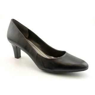 Quent Womens Size 10 Black Wide Leather Pumps, Classics Shoes: Shoes