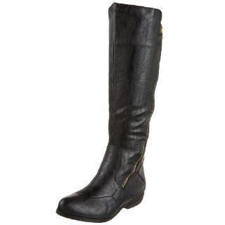  Unlisted Womens Saddle Up Riding Boot,Black,5.5 M US Shoes