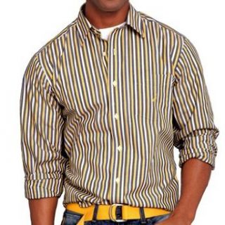 Nautica Tall Mens Long Sleeve Stripe Sport Shirt: Clothing