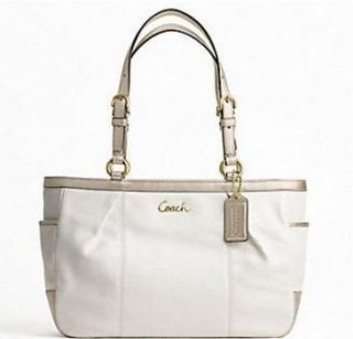 com Coach Galley Leather East West Tote Purse Bag 17721 White Shoes