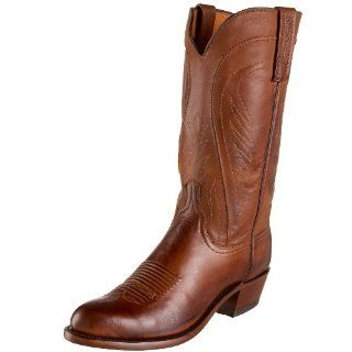 Lucchese Mens N1596 R/4 Western Boots,Tan Burnish,8.5 D(M)US Shoes