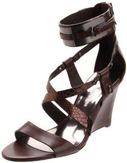  GUESS by Marciano Womens Adelfa Wedge Sandal,Brown,10 M US Shoes