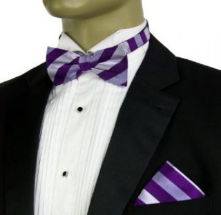 Self tie Bow Tie and Pocket Square Set by Paul Malone