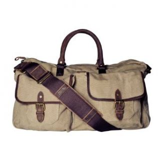 Navali Stowaway Canvas and Leather Weekender Bag Clothing