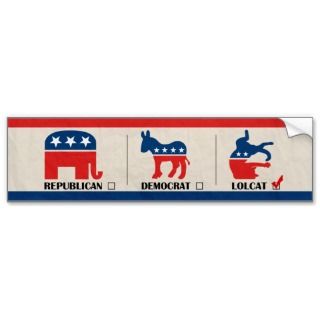 Bumper stickers political funny