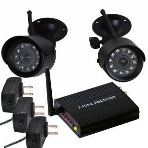 VideoSecu 2.4 GHz Wireless Security Camera Set Night