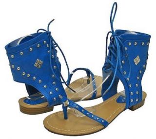 Breckelles Echo 02 Blue Women Sandal, 7 M US: Shoes